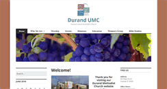 Desktop Screenshot of durandumc.org